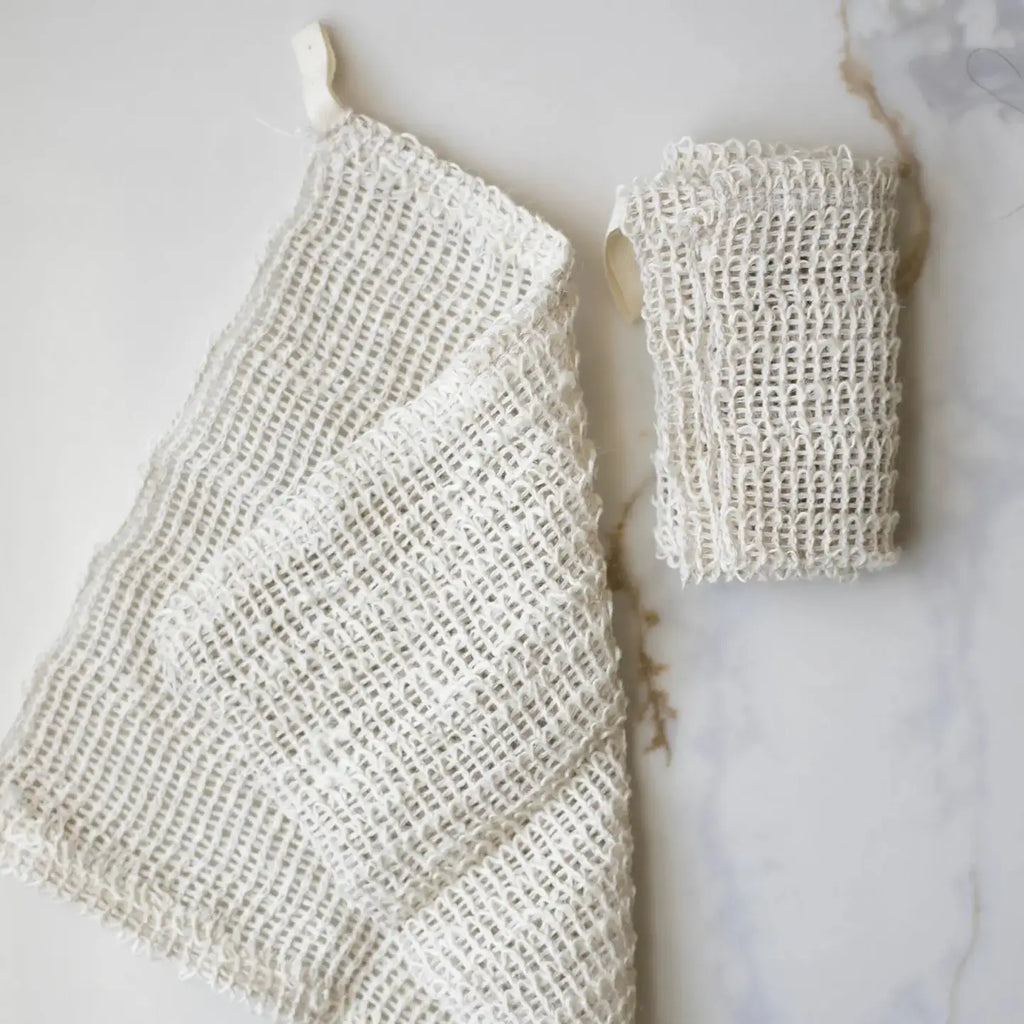Cotton Linen Wash Cloth Natural