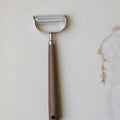 Vegetable and Fruit Peeler Wood & Stainless Steel U-Shaped