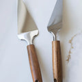Walnut Wood Handle Pizza Server, Pie Slice Server