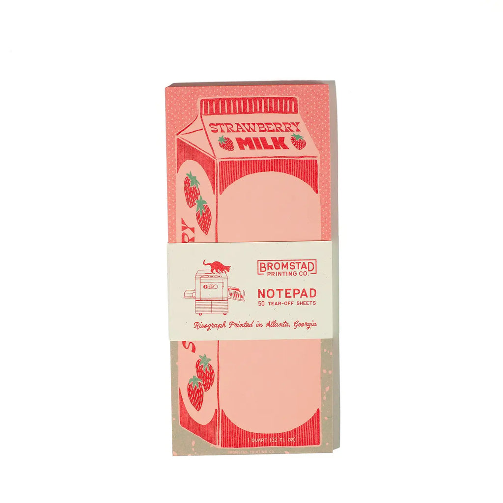 Strawberry Milk - Risograph Notepad