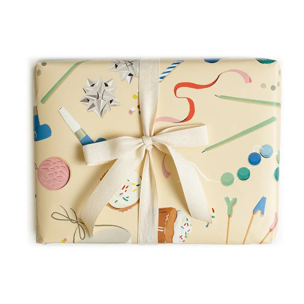 Birthday Trimmings Gift Wrap - Roll