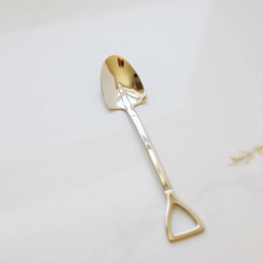 Shovel Spools Quirky Funny Stir Dessert Spoons