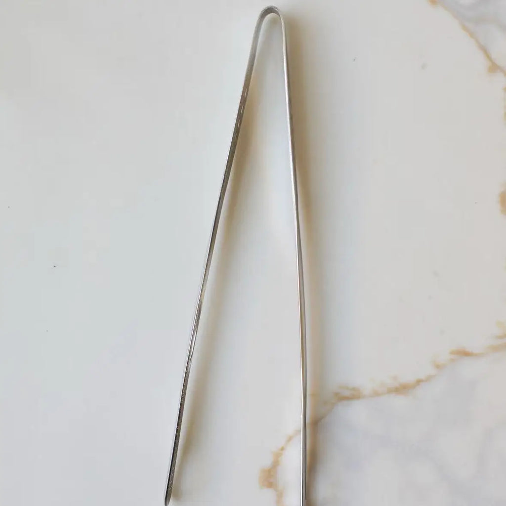 Stainless Steel Non-Slip Tongs, Snack Tongs, Charcuterie Mukbang