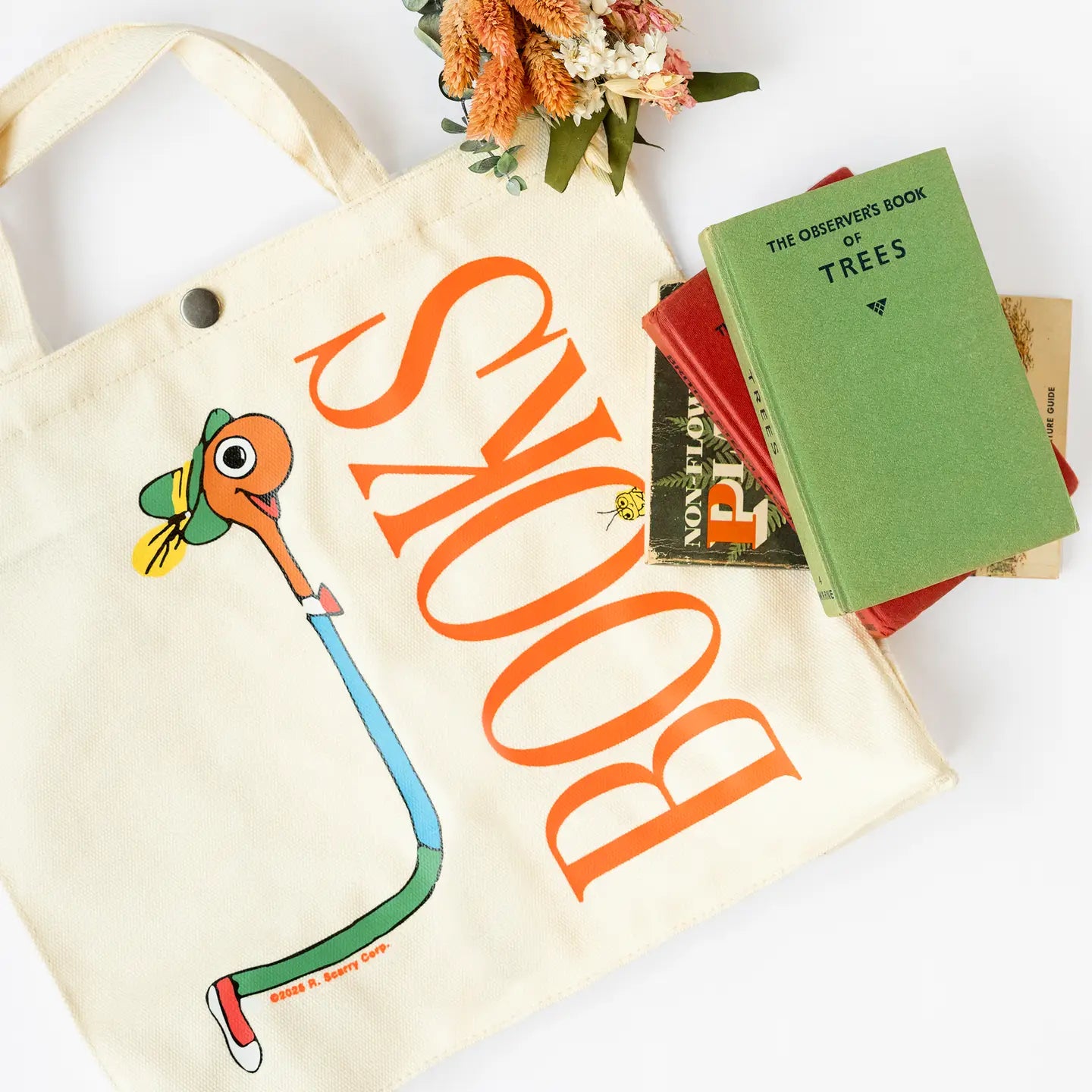 Lowly Books Market Tote 3P4 X Richard Scarry®