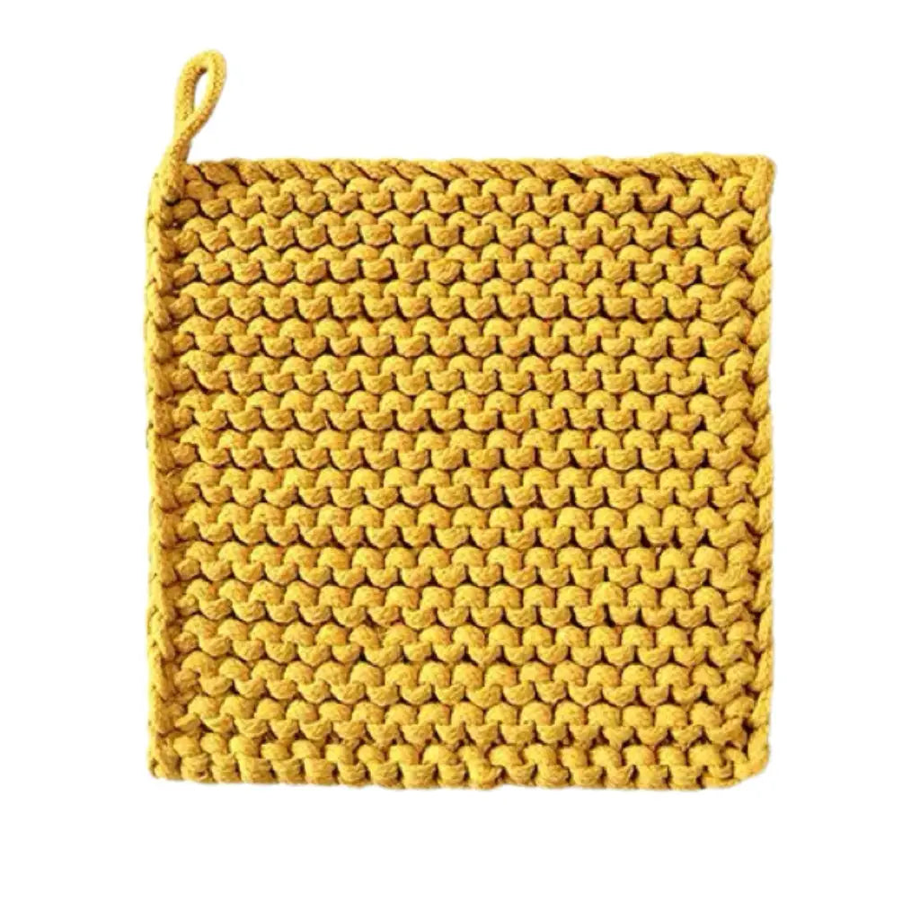 Yellow Pot Holder 7.4 x 7.4"