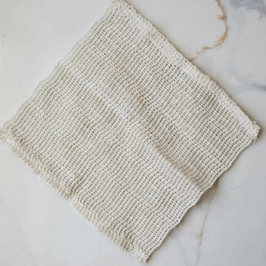 Cotton Linen Wash Cloth Natural