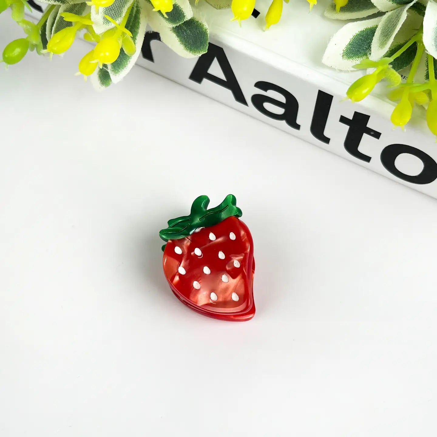 2PCS Strawberry Mini Hair Clip