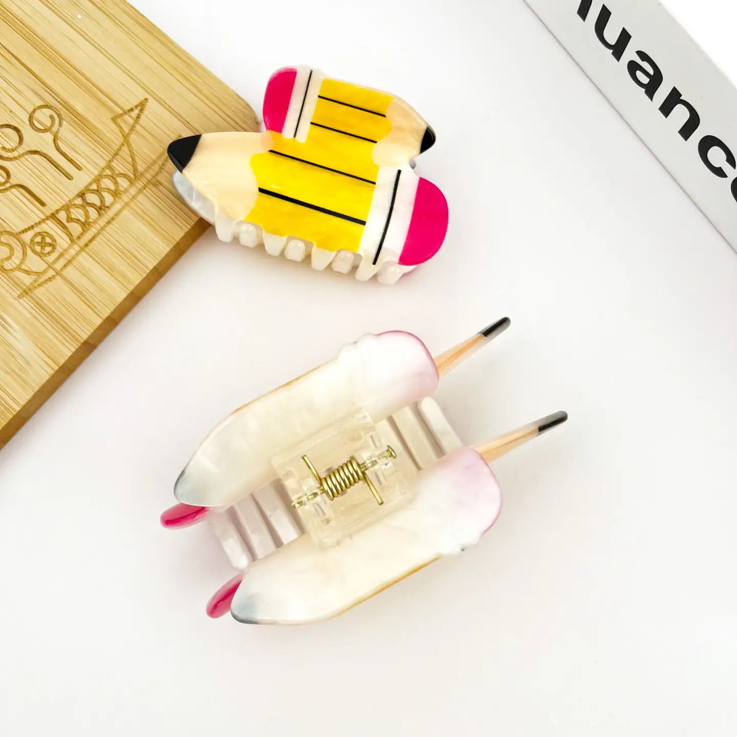 Pencil Claw Clip, Single or Set of 2