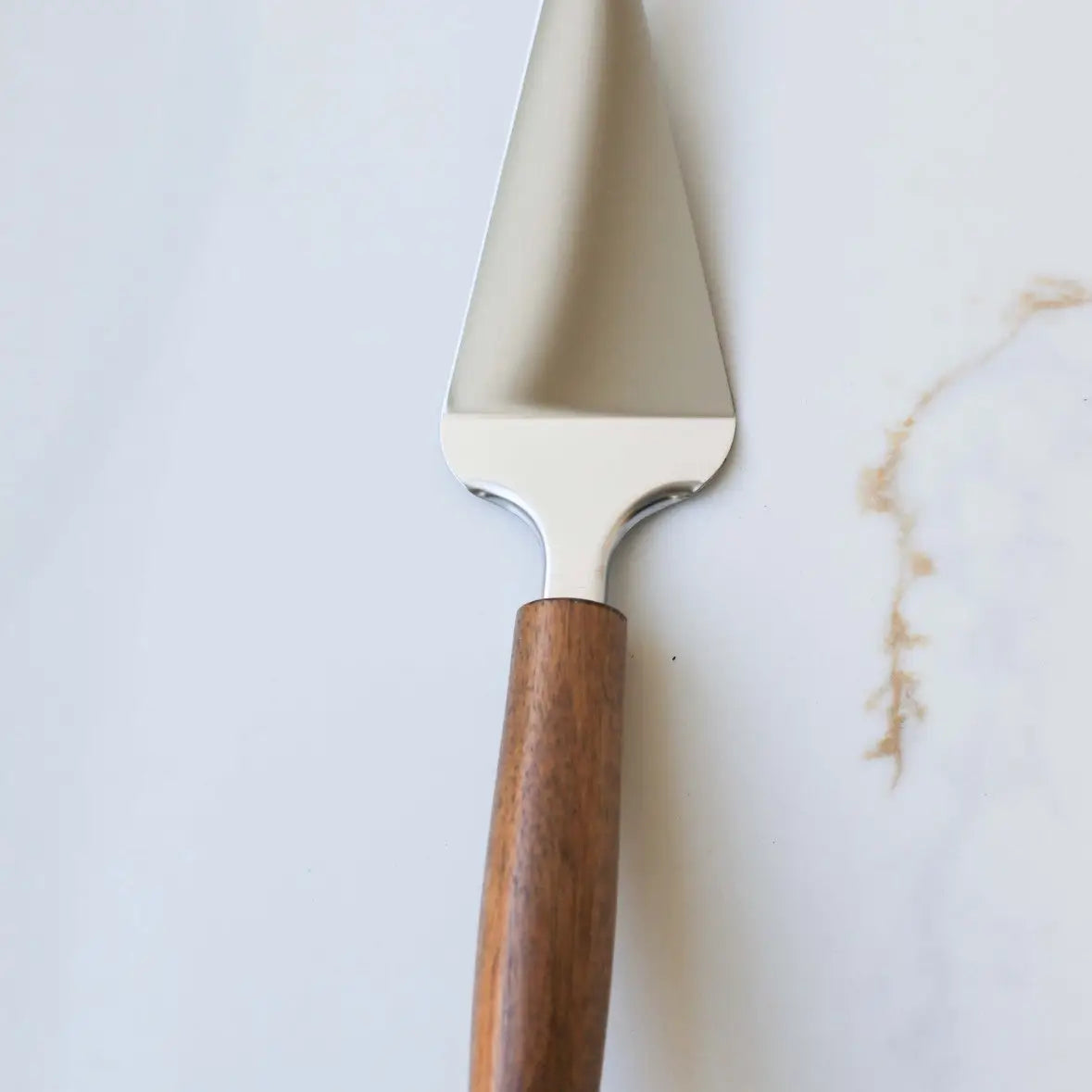 Walnut Wood Handle Pizza Server, Pie Slice Server