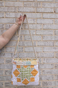 Reversible Hand-Made Quilted Purse with Adjustable Strap &amp; Interior Pocket