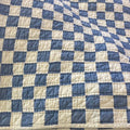 Blue and White Checkered Quilt, Vintage Ralph Lauren
