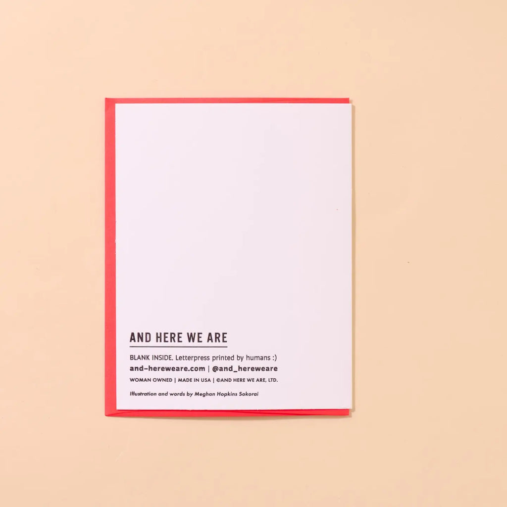 Letterpress Mother's Day Card—Taught Me To Mom (Needlepoint)