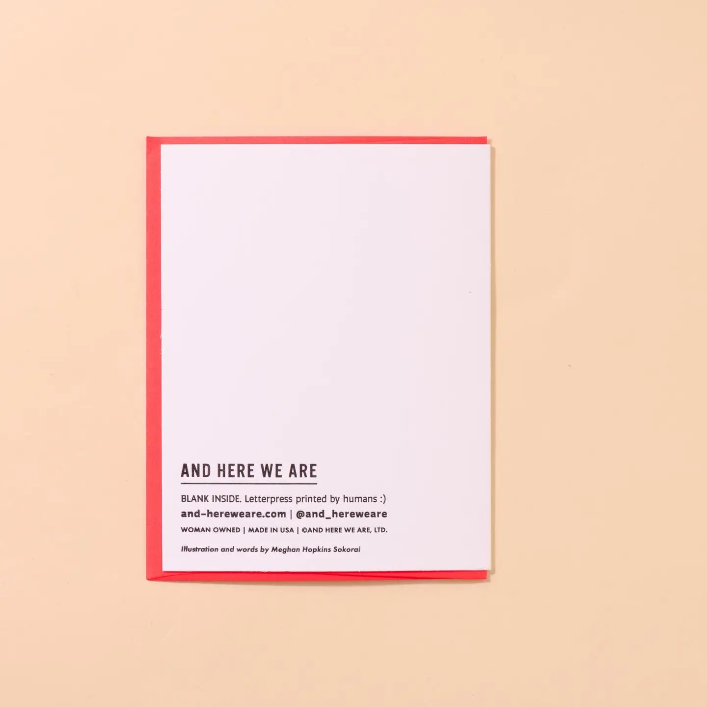 Letterpress Mother's Day Card—Taught Me To Mom (Needlepoint)