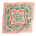 No. 069 Snakes Pink & Green Bandana