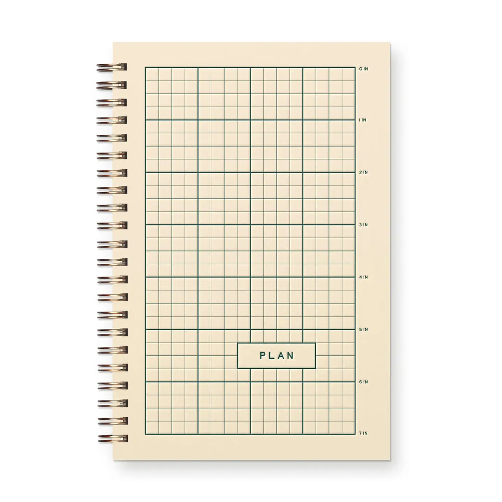 Ruler Grid Undated Weekly Planner Journal