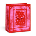 Geometric Neons Medium Gift Bag Pink and Red