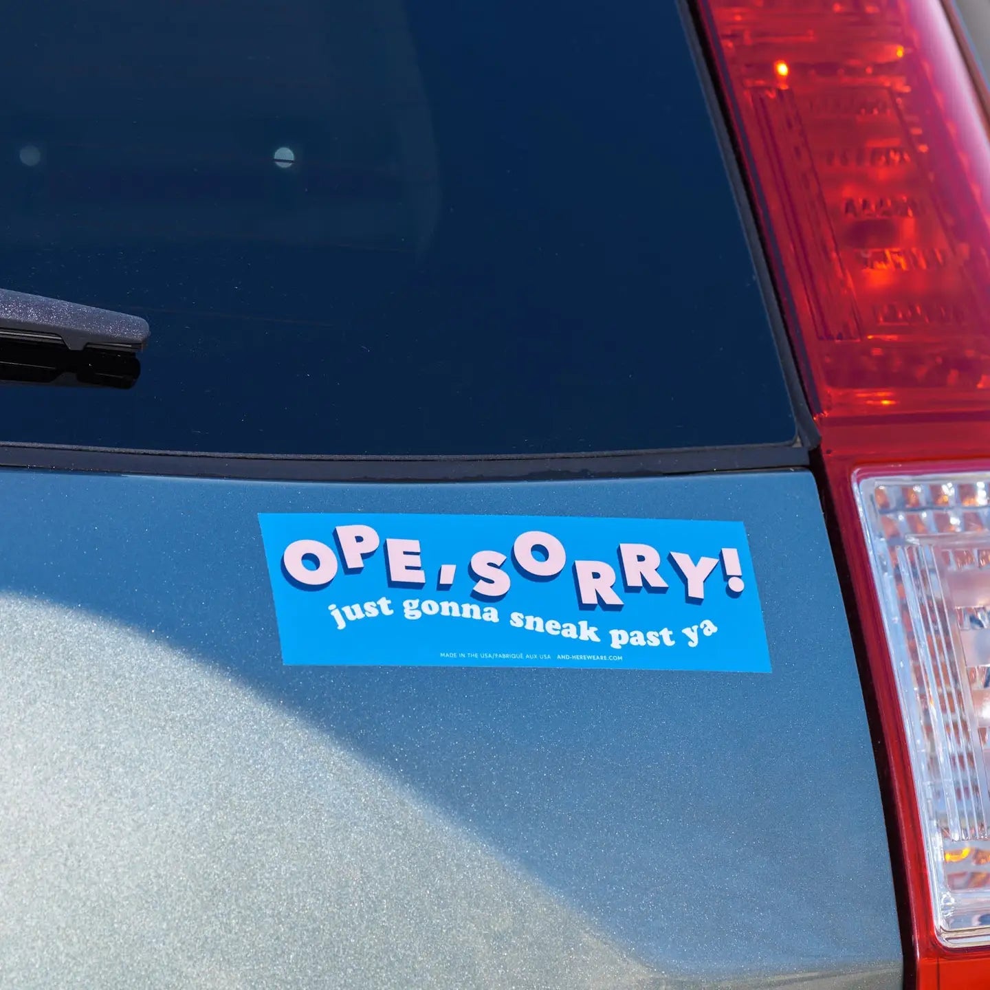 Vinyl Bumper Sticker—Ope, Sorry! (Midwest Polite, Funny)