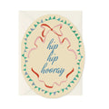 Hip Hip Hooray Oval Celebration Card